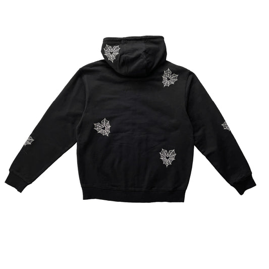 LOVIAH SPIDERMAN ZIP HOODY BLACK