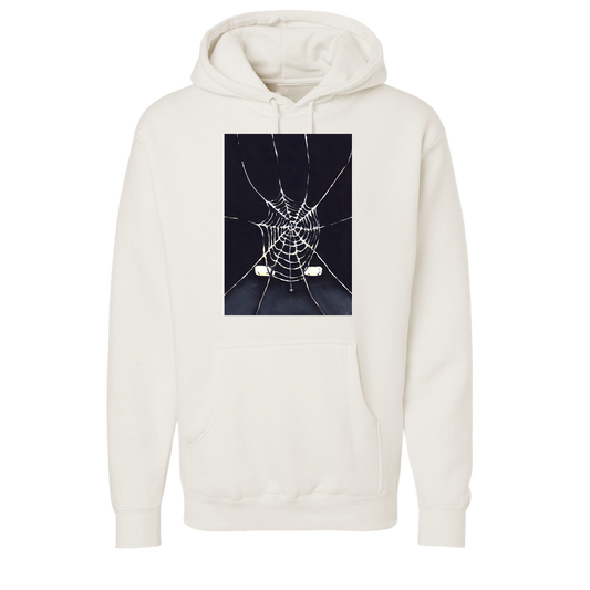 JENNY SPIDER WEB HOODIE BONE