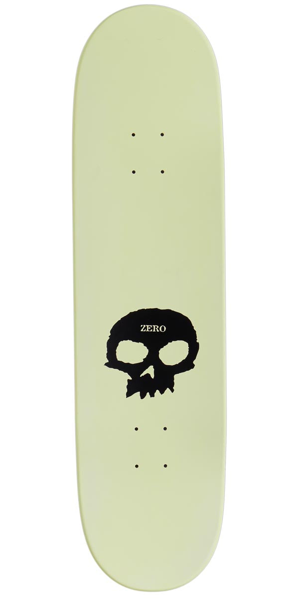 ZERO SINGLE SKULL GLOW IN THE DARK DECK 8.25