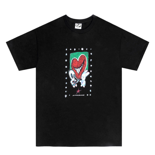 LIMOSINE HEART THROB TEE BLACK