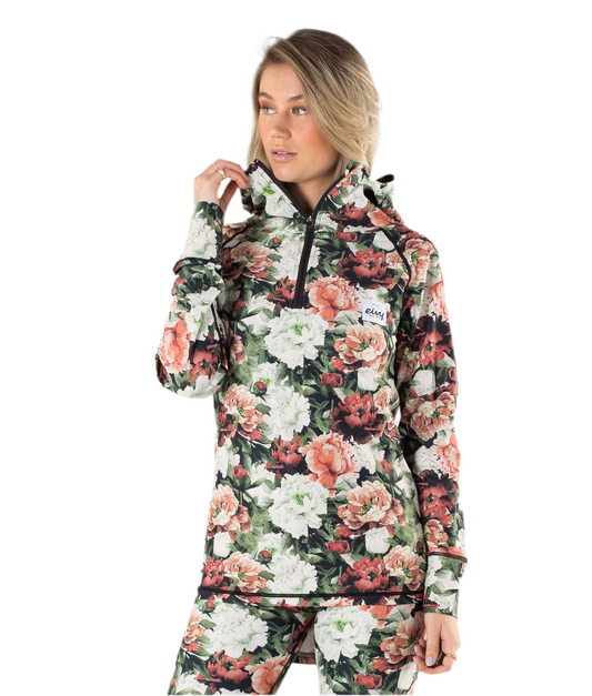 EIVY ICECOLD ZIP HOOD TOP AUTUMN BLOOM