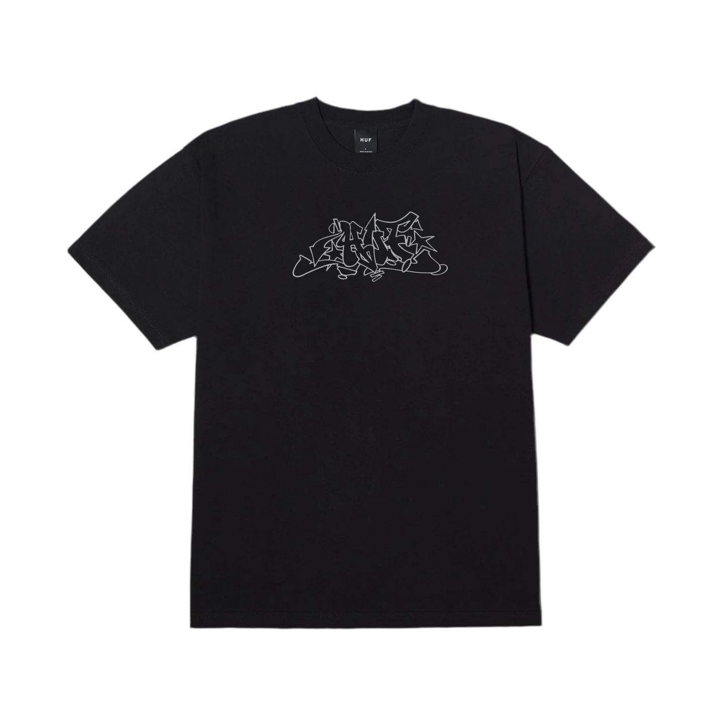 HUF OUTLINES TEE BLACK