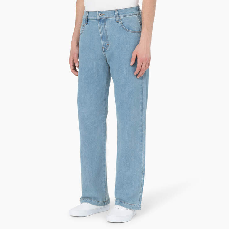 DICKIES LIGHT WASH LOOSE FIT JEANS