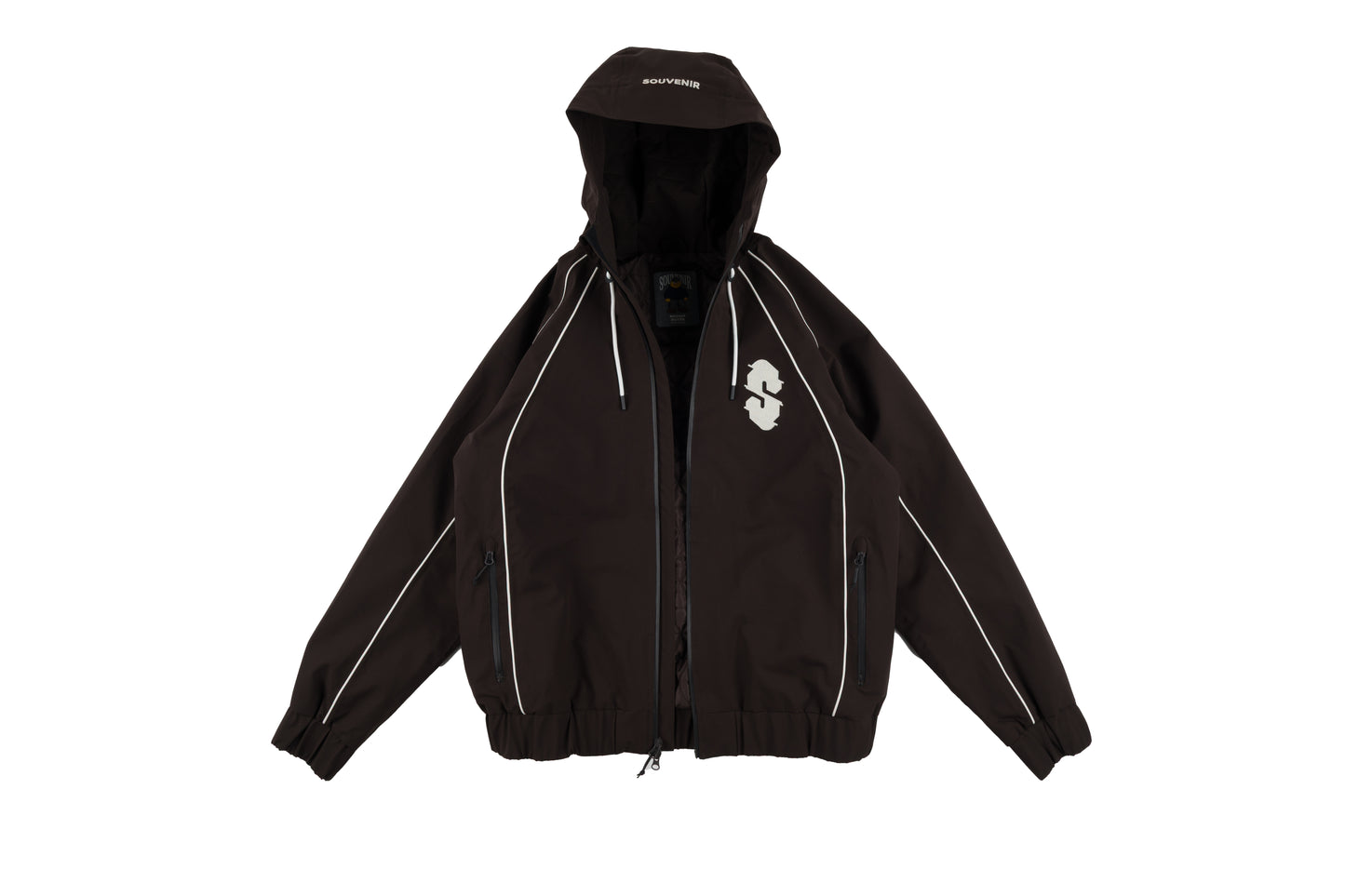 SOUVENIR INSULATED TRACK JACKET COCOA