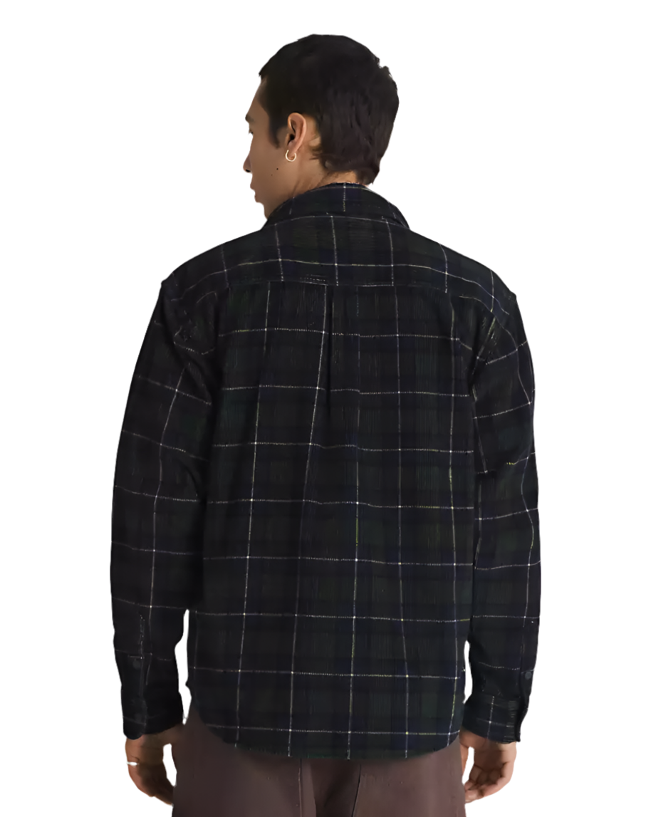 VANS AVE WOVEN LONGSLEEVE FLANNEL SCARAB