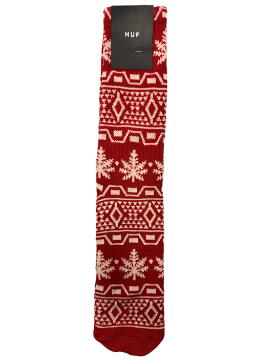 HUG APRES PLANTLIFE CREW SOCKS RED