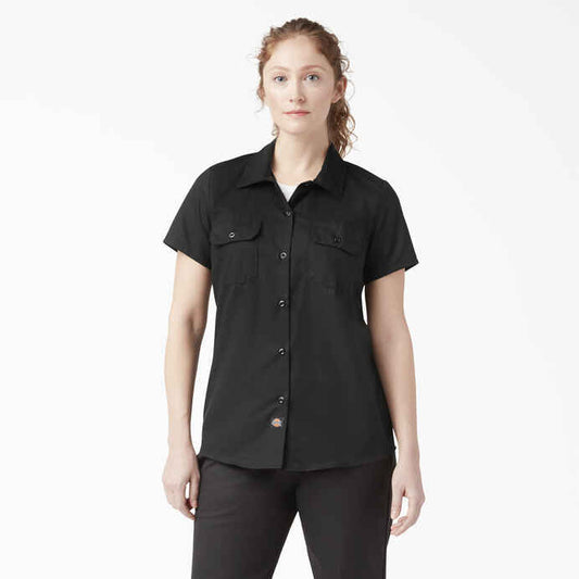 DICKIES WOMENS 574 WORK SHIRT BLACK