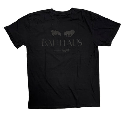 WELCOME X BAUHAUS DEATHLY BLOOM GARMENT DYED TEE BLACK