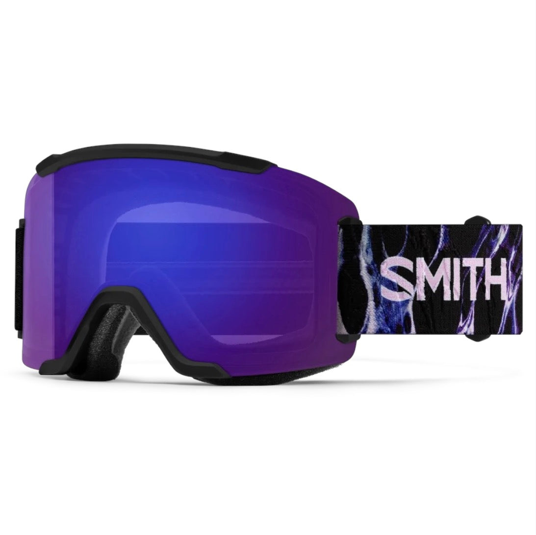 SMITH SQUAD BLACK FLEX PLASMA CHROMAPOP EVERYDAY VIOLET MIRROR / CLEAR
