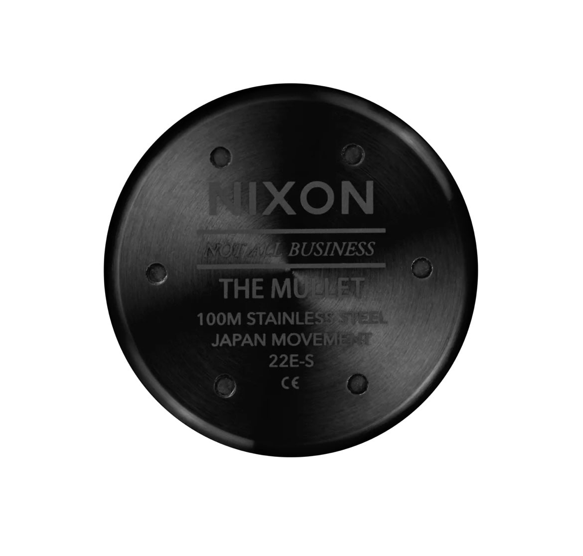 NIXON MULLET STAINLESS STEEL WATCH BLACK/BLACK