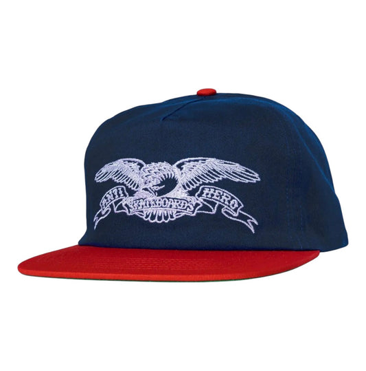 ANTIHERO BASIC EAGLE SNAPBACK NAVY RED HAT