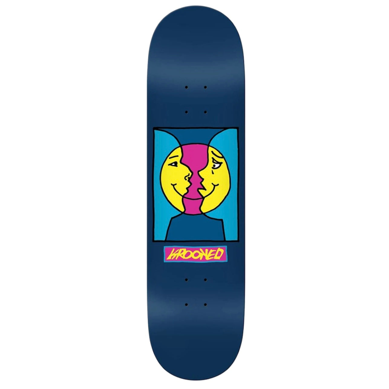 KROOKED MOON SMILE NAVY DECK 8.25