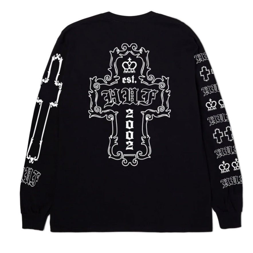 HUF HARD LUXE LS TEE BLACK