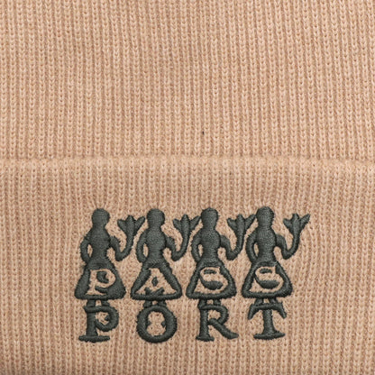 PASSPORT 4 FLOWERS ORGANIC COTTON BEANIE SAND