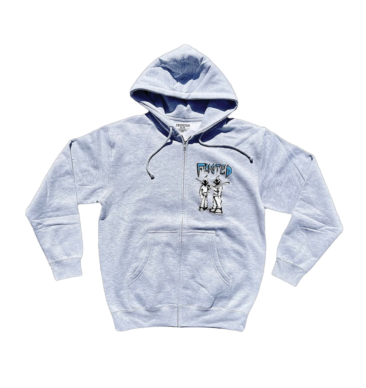 FROSTED X SAM MIRZADEH WAITING 4 U ZIP-UP HOODIE GREY