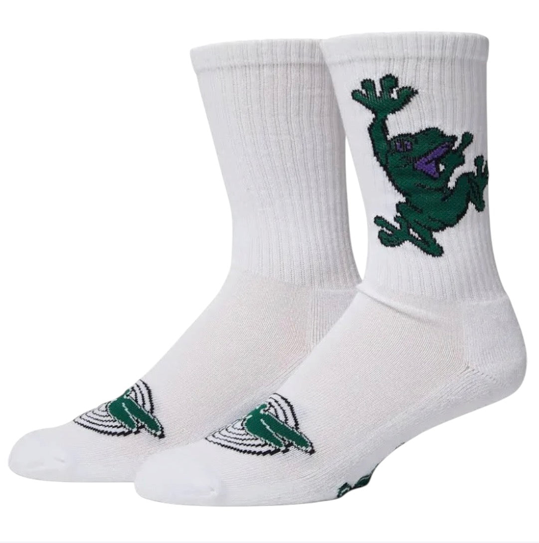 HUF STUCK ON YOU CREW SOCK WHITE