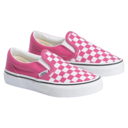 VANS CLASSIC SLIP ON CHECKERBOARD PINK