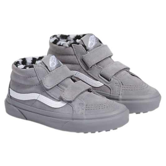 VANS SK8 MID REISSUE V FLUFFY CHECKERBOARD FROST GREY