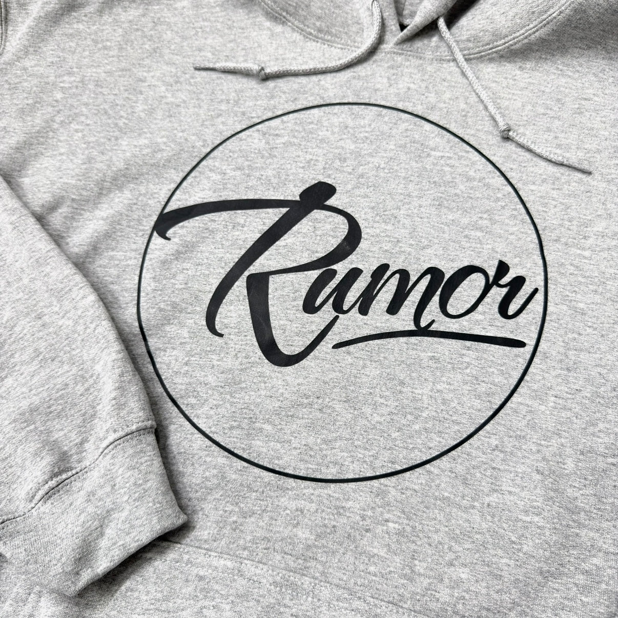 RUMOR CIRCLE LOGO HOODIE GREY