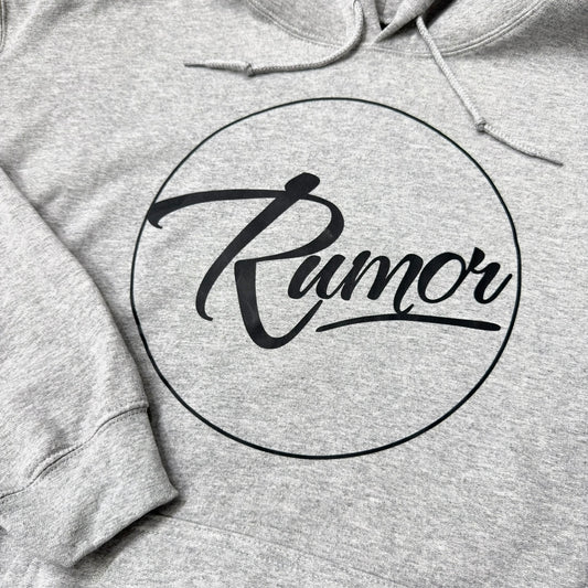 RUMOR CIRCLE LOGO HOODIE GREY