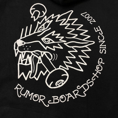 RUMOR WOLF HOODIE BLACK