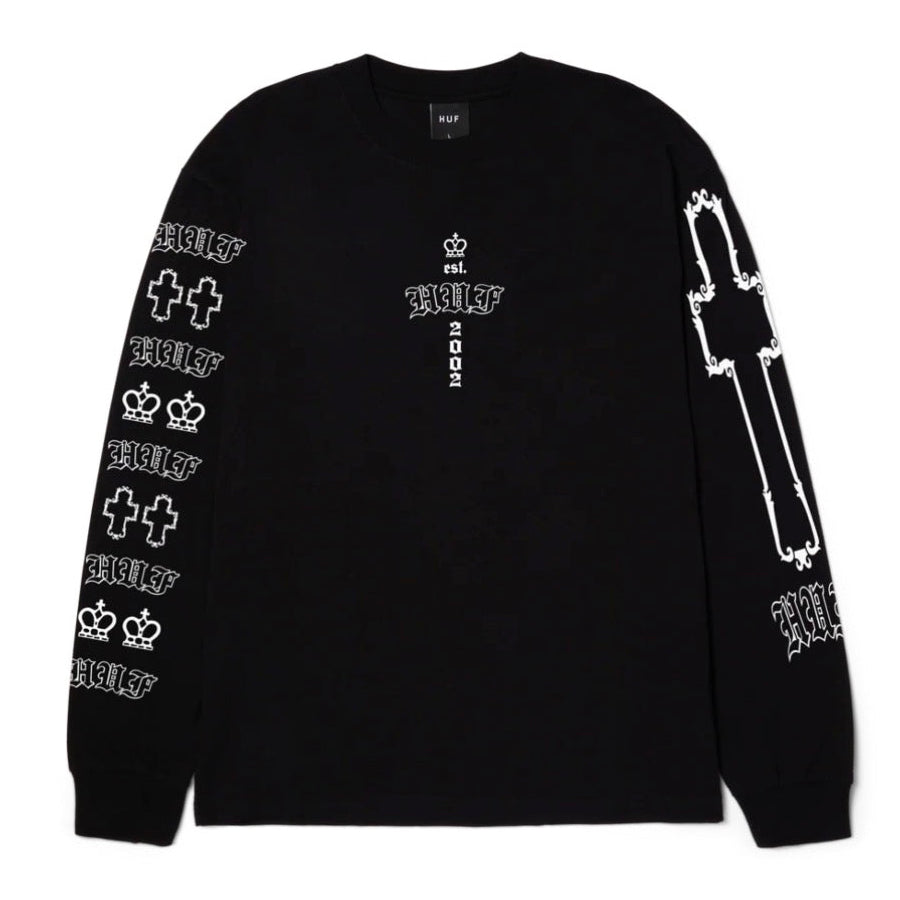 HUF HARD LUXE LS TEE BLACK