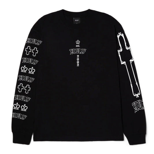 HUF HARD LUXE LS TEE BLACK