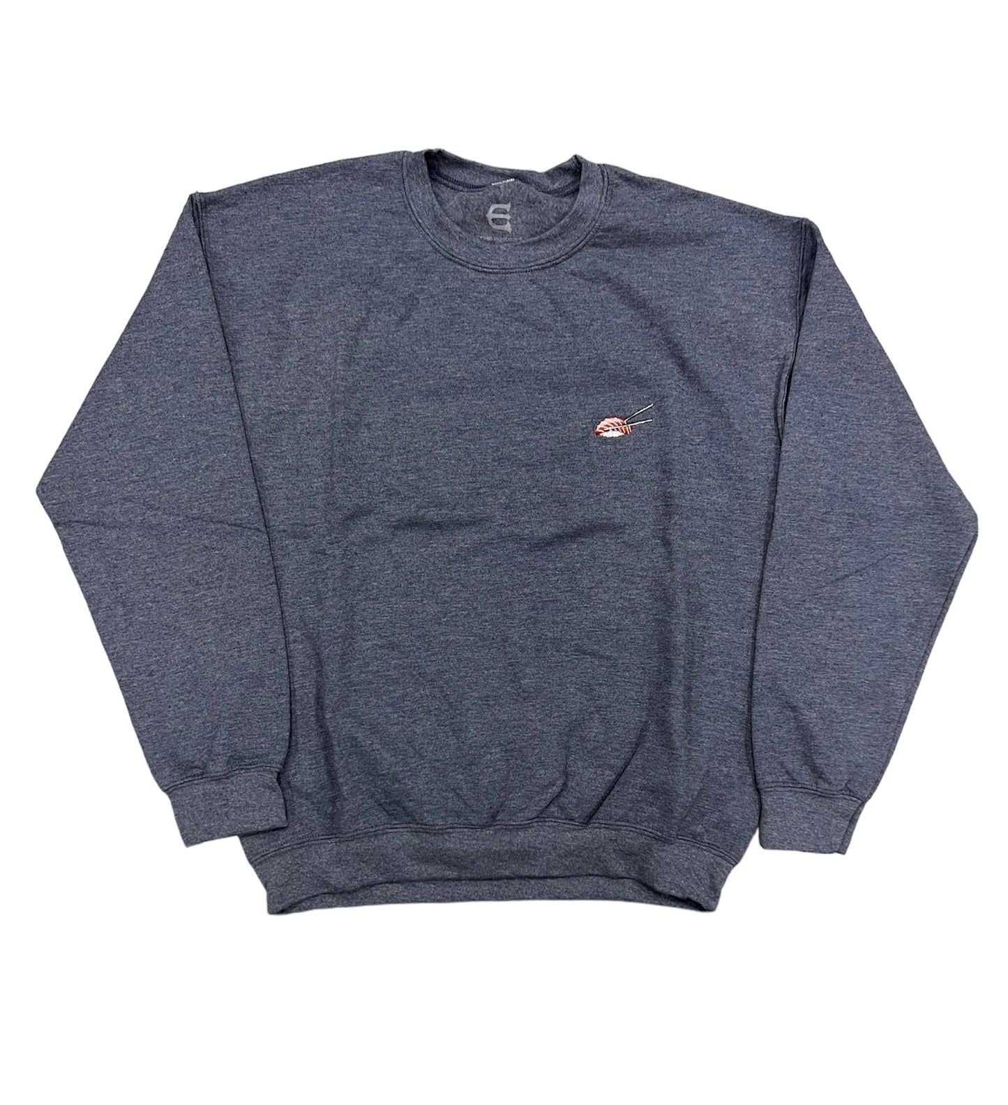 EVISEN SUSHI STITCH CREW NECK HEATHER DARK NAVY