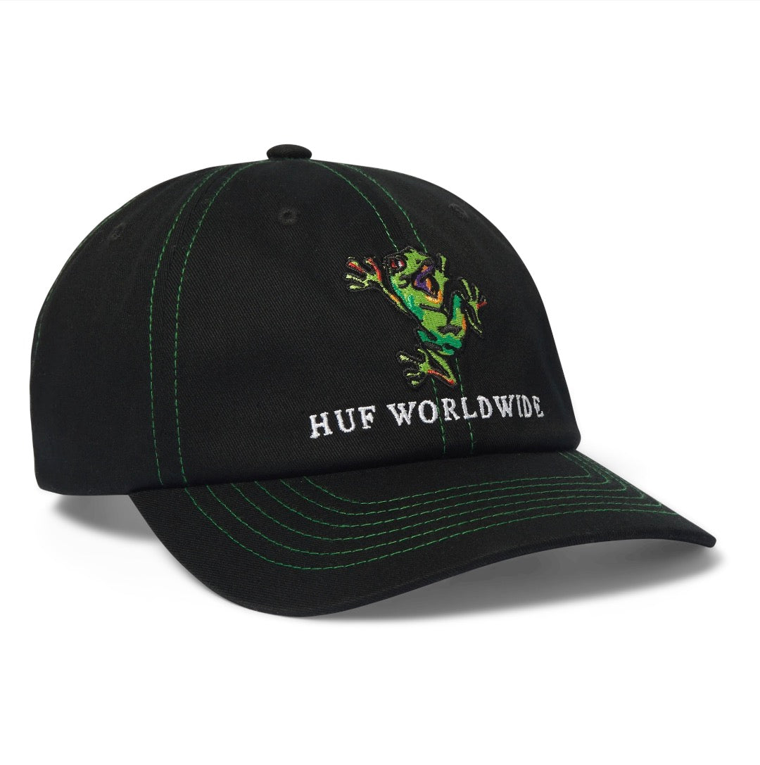 HUF STUCK ON YOU 6 PANEL HAT BLACK
