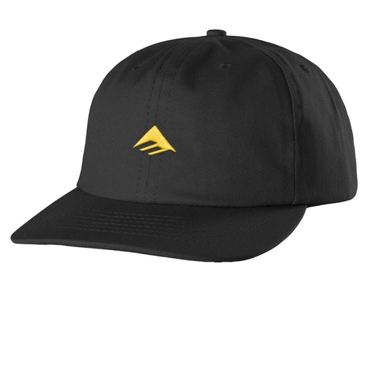 EMERICA MICRO TRIANGLE SNAPBACK HAT BLACK