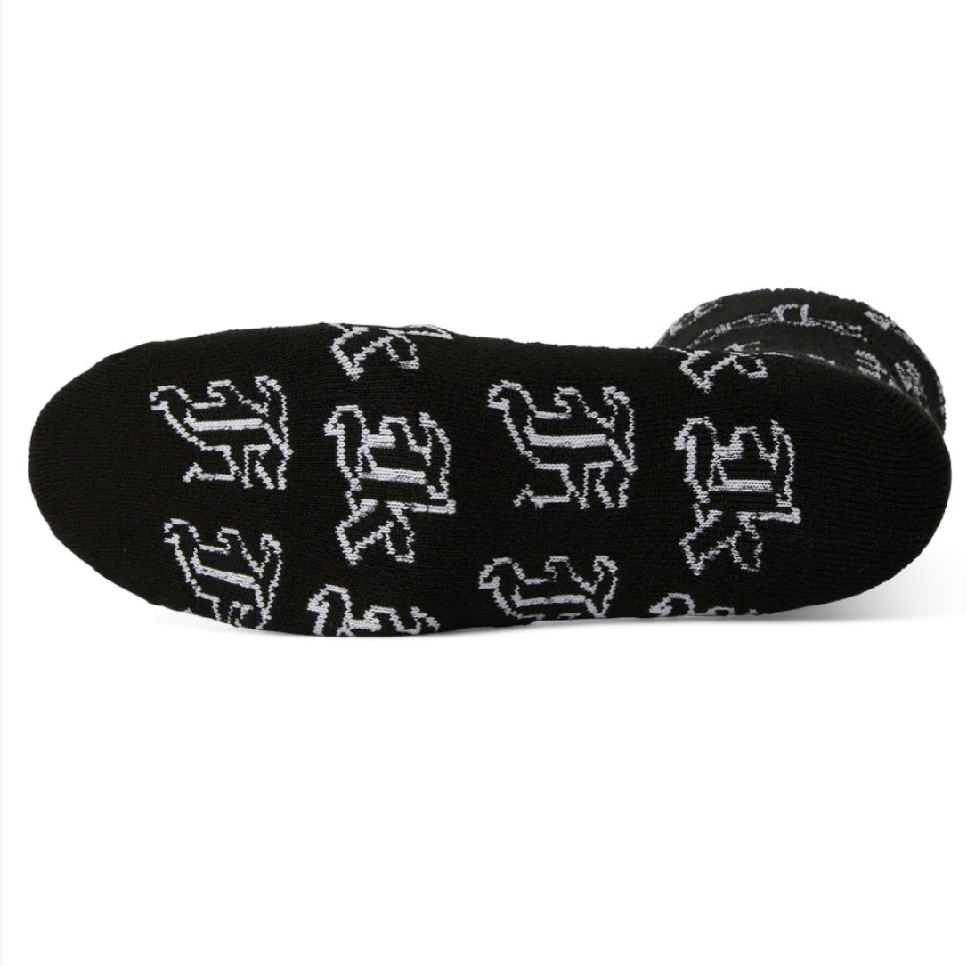 HUF FUCK IT OLD ENGLISH SOCK BLACK