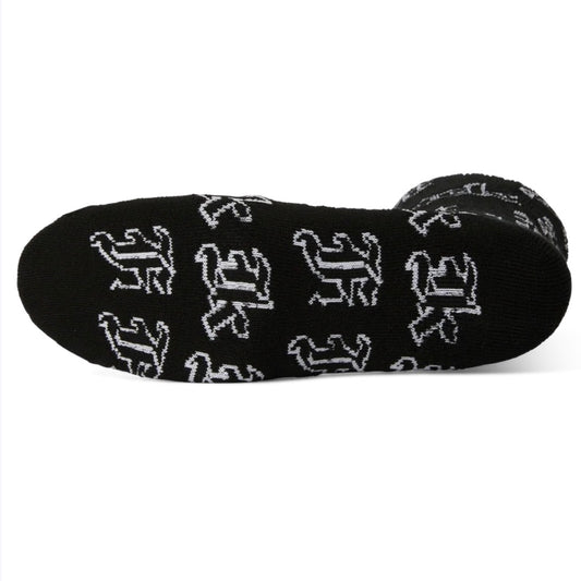 HUF FUCK IT OLD ENGLISH SOCK BLACK