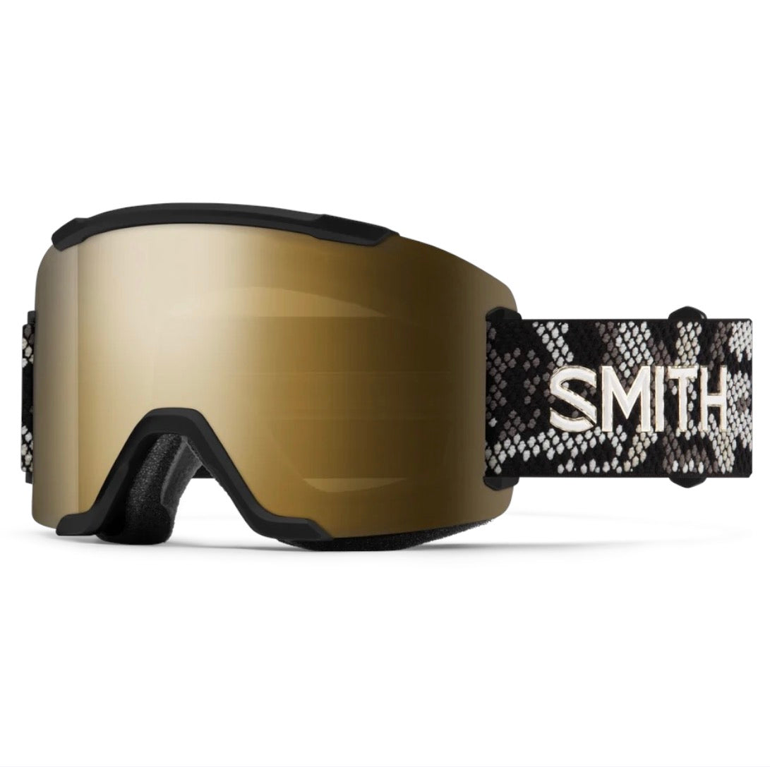 SMITH SQUAD BLACK SNAKESKIN CHROMAPOP SUN BLACK GOLD MIRROR / CLEAR