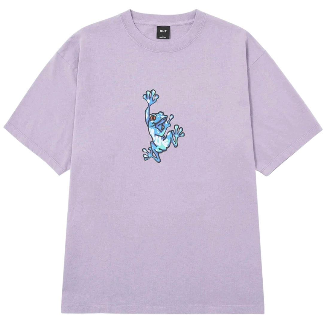 HUF STUCK ON YOU TEE LILAC CHALK