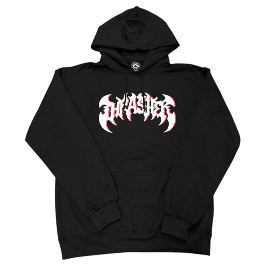 THRASHER HEAVY METAL HOODIE BLACK