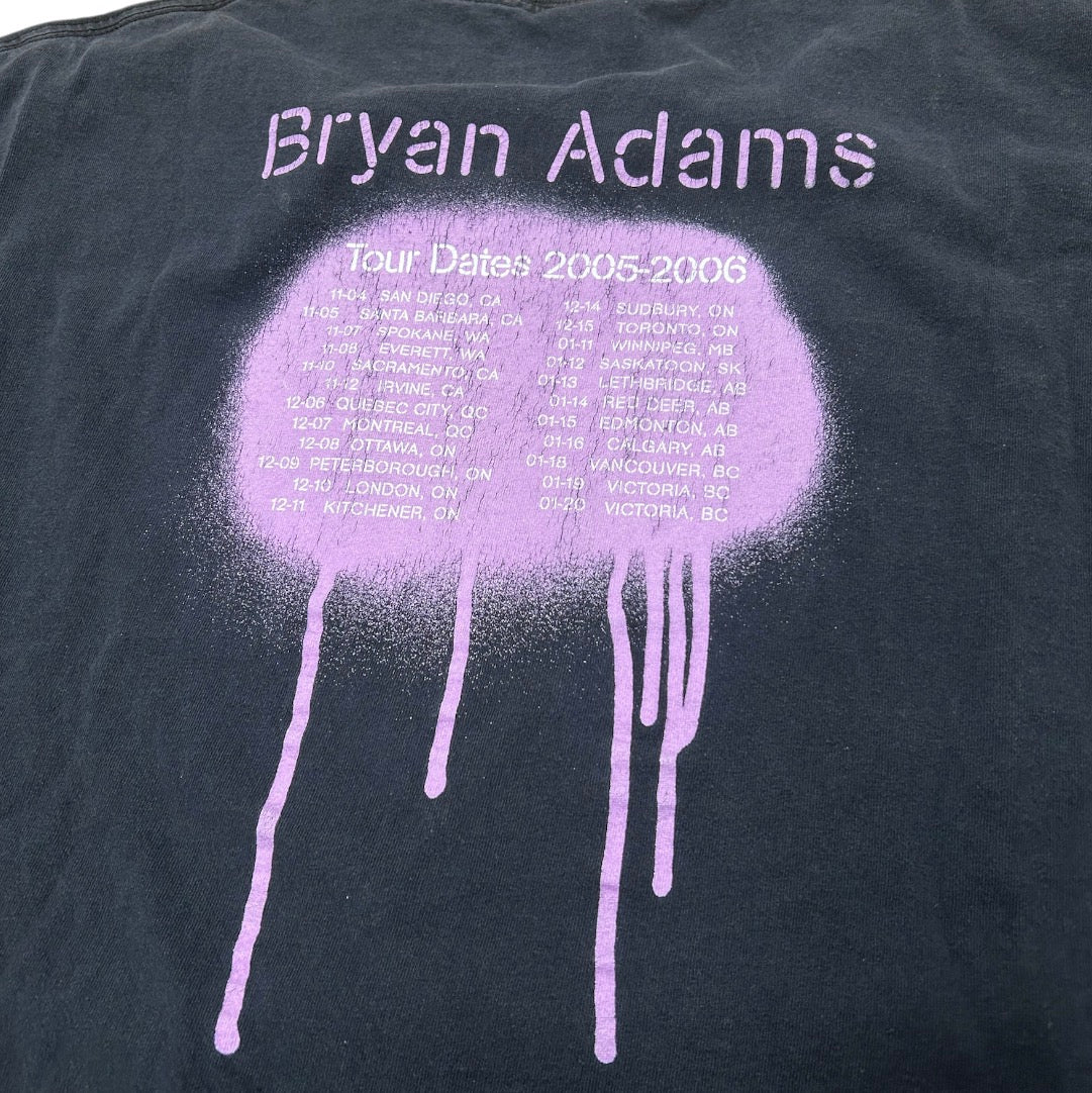 VINTAGE BRYAN ADAMS ROOM SERVICE 2005-2006 TOUR TEE BLACK