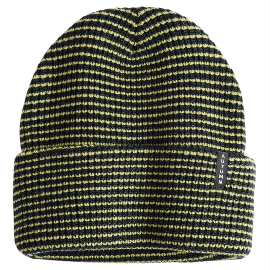 AUTUMN STRIPE ULTRAMARINE TEAL BEANIE