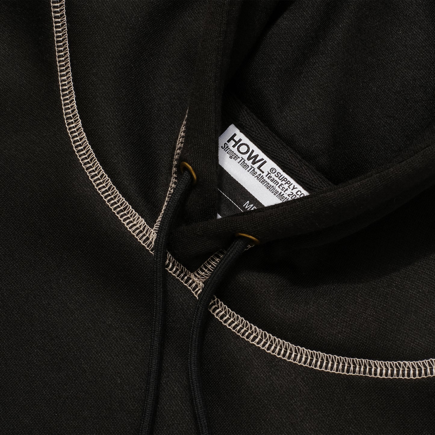 HOWL DWR HOODIE BLACK 2025