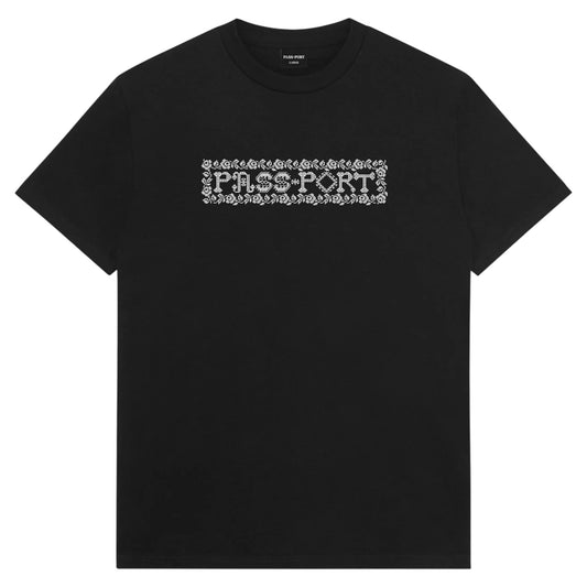 PASSPORT ROSARY TEE BLACK