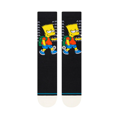 CHAUSSETTES STANCE SIMPSONS TROUBLÉES NOIRES