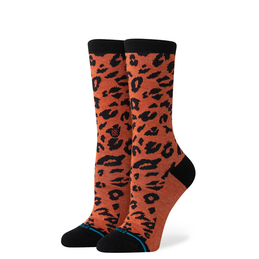 STANCE WOMENS SPOTTED OUT CREW SOCK BLACK