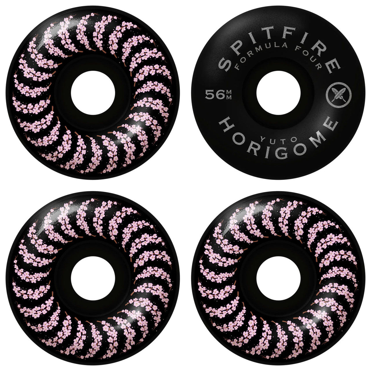 SPITFIRE YUTO HORIGOME F4 CHERY BLOSSOM 99A WHEEL BLACK 56MM