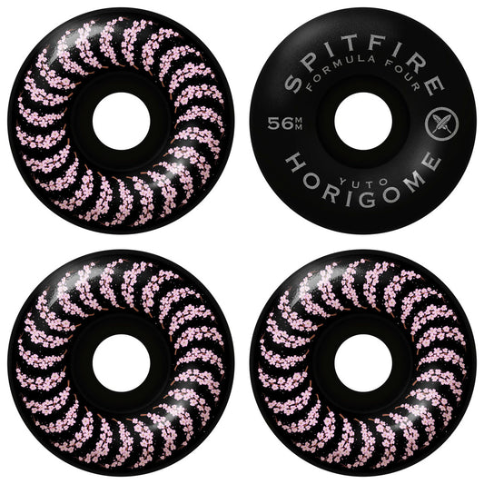 SPITFIRE YUTO HORIGOME F4 CHERY BLOSSOM 99A WHEEL BLACK 56MM