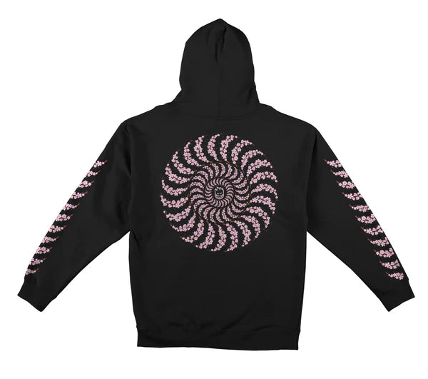 SPITFIRE CHERRY BLOSSOM CLASSIC SLEEVE HOODIE BLACK