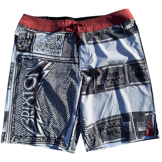 BRIXTON BLITZ BOARDSHORT 21” TV CHECKET AMBER TERRAIN