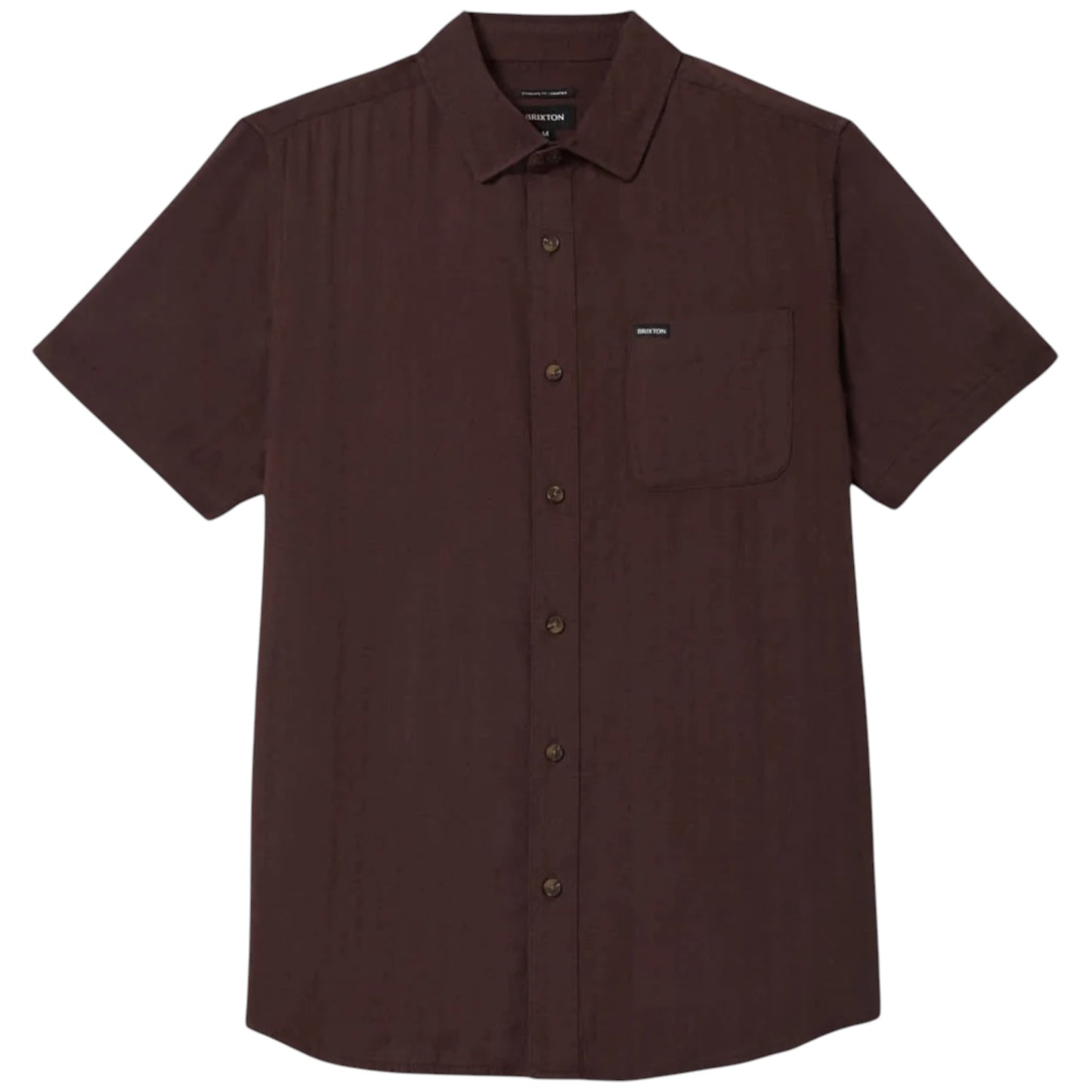 BRIXTON CHARTER SLUB SHIRT CHOCOLATE
