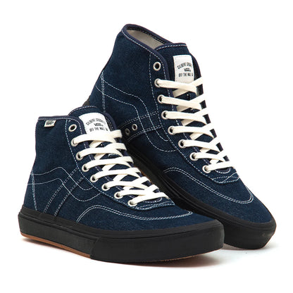 VANS SKATE CROCKETT HIGH DECON DENIM CAR BLUE/BLACK