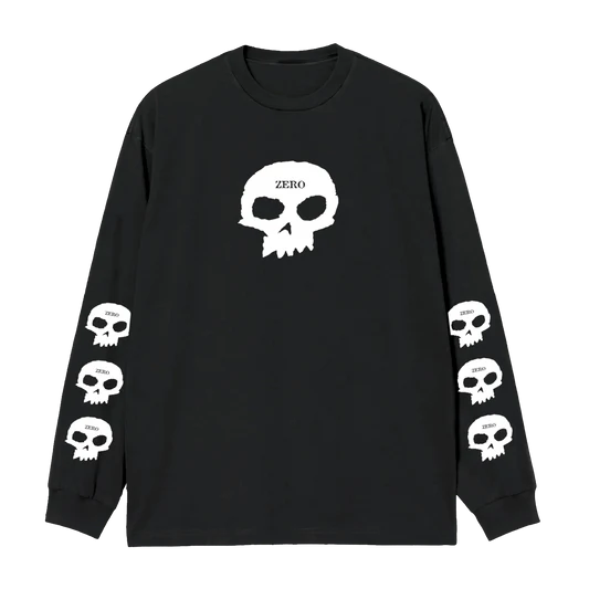 ZERO MULTI SKULL LS TEE BLACK