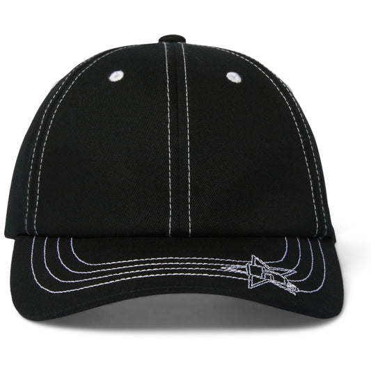 HUF CONTRAST H STAR SNAP BACK HAT BLACK