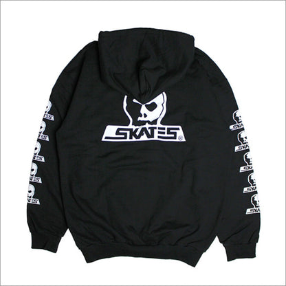 SKULL SKATES SKULL LOGO ZIP UP HOODIE BLACK